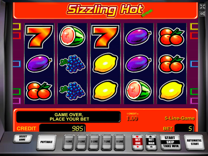 Play free slot sizzling hot